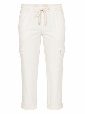 NWT Liverpool Rascal Crop Cargo Pants 14 Whipped Cream